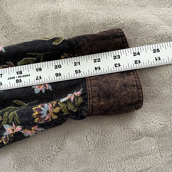 Free People Summer of Surf Pullover Button Henley Top Long Sleeve Size S Boho - Picture 15 of 16